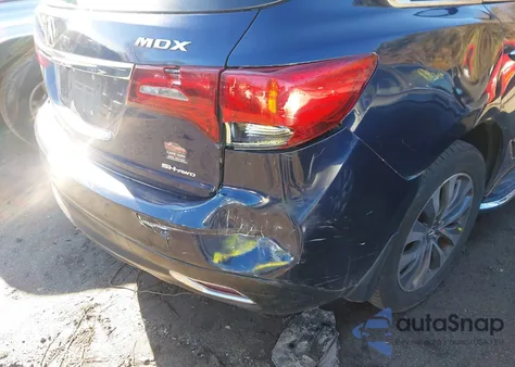 2014 Acura Mdx Technology Package из США, поврежденный, VIN 5FRYD4H46EB007676